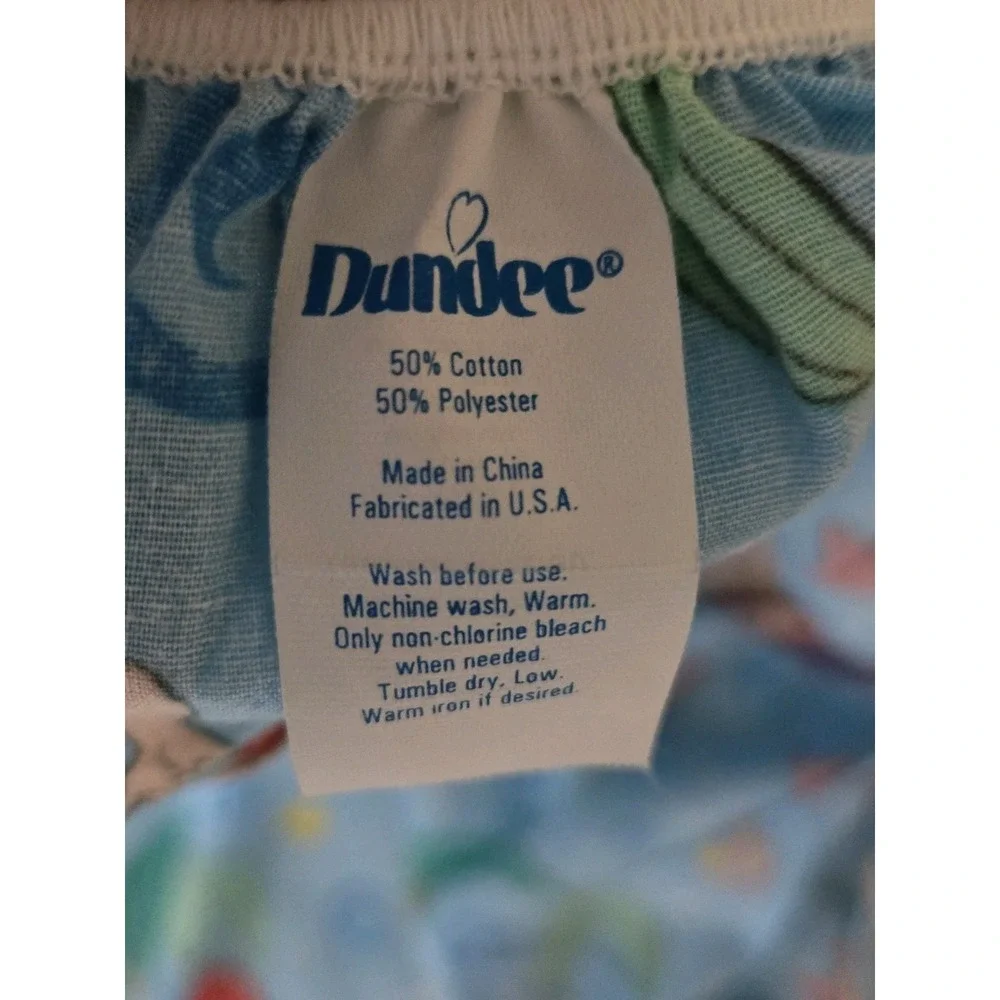 Dundee The Little Mermaid Bed Set Vtg Pillowcase Fitted Sheets 3pc Toddler Crib